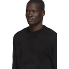 GCDS Black Jacquard Layer Sweater