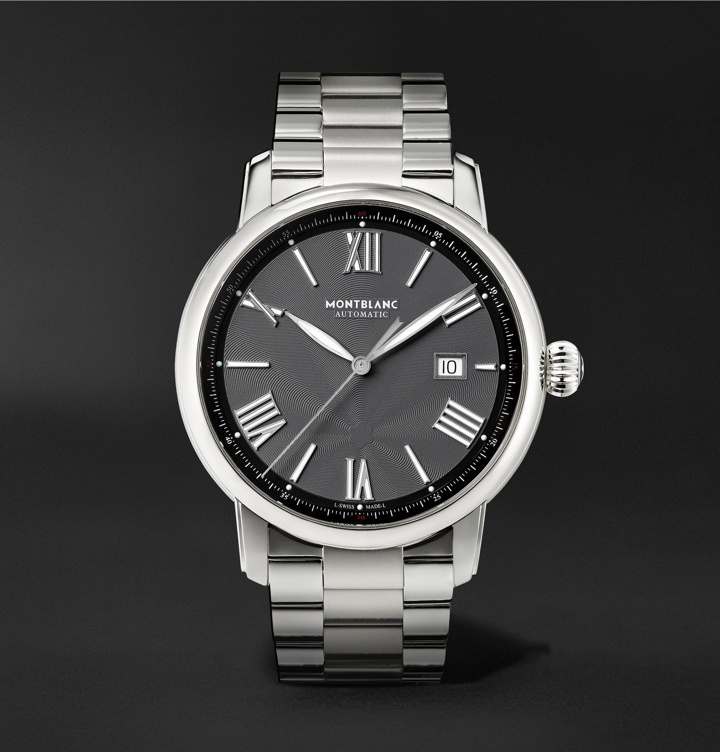 Photo: Montblanc - Star Legacy Automatic 43mm Stainless Steel Watch, Ref. No. 126107 - Gray