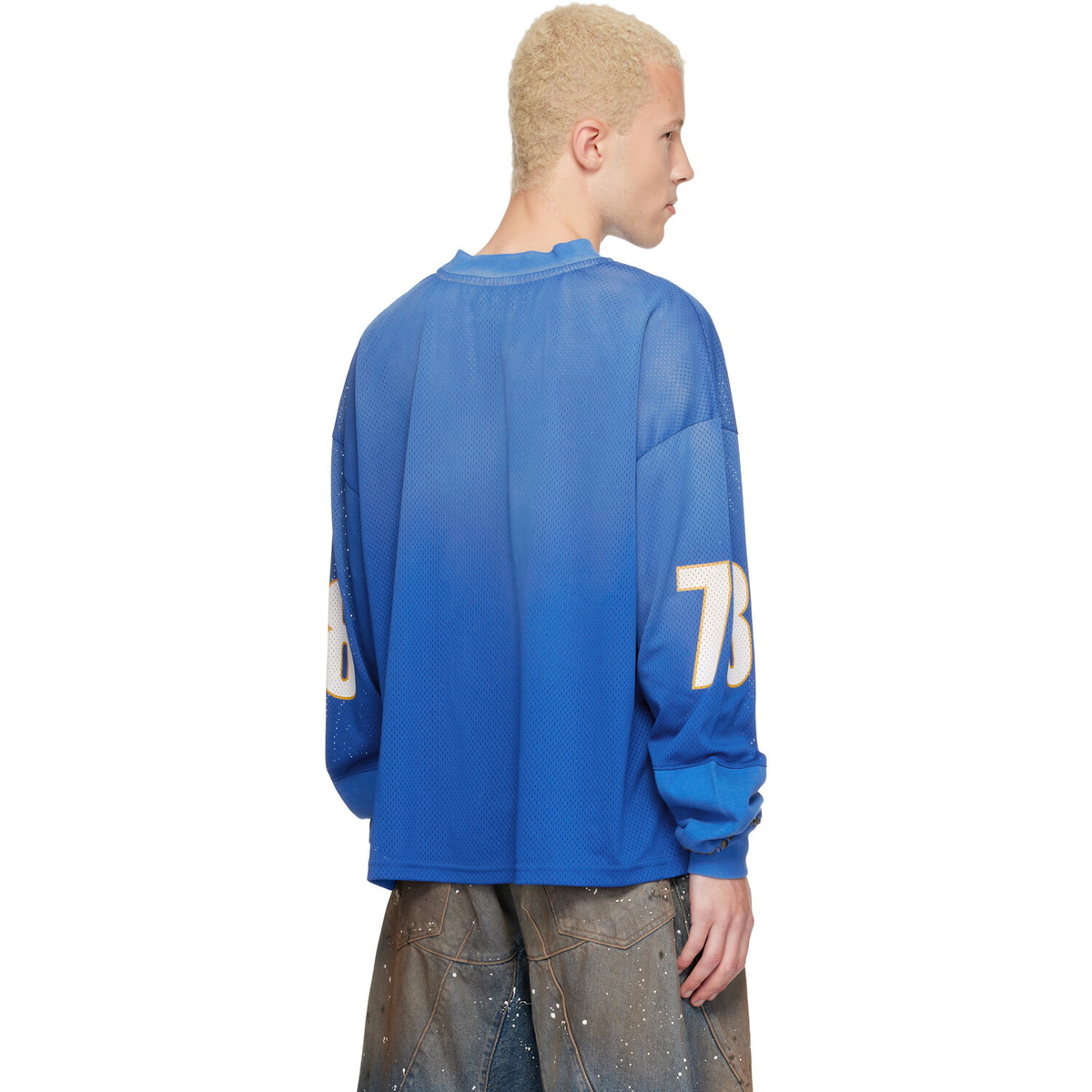 Satoshi Nakamoto Blue Mesh Moto Jersey