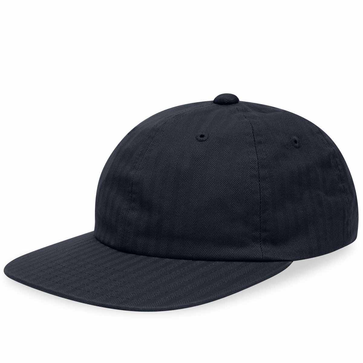 Beams Plus Men's 6-Panel Herringbone Cap in Navy Beams Plus