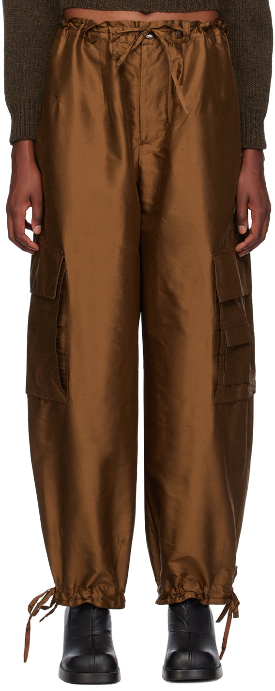 Cawley Brown Drawstring Trousers