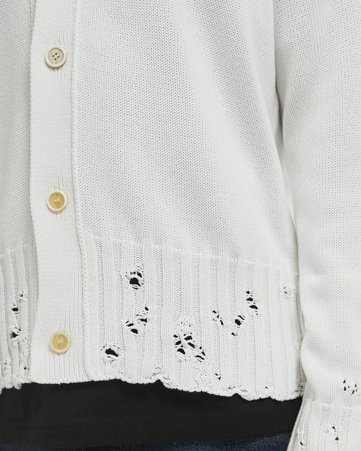 Marni CARDIGAN White Mens Zippers & Cardigan