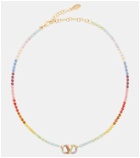 Valentino VLogo embellished necklace
