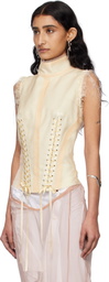 Dilara Findikoglu Beige 'Loner At The Football Match' Top