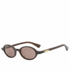 Bottega Veneta Eyewear Bottega Veneta BV1388S Sunglasses in Brown 