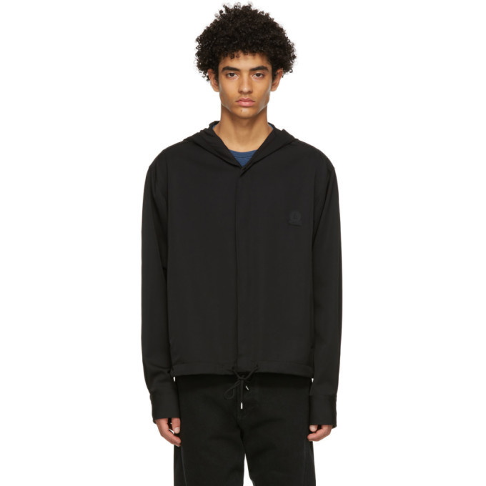 Photo: Lanvin Black Wool Hooded Shirt