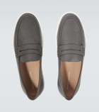 Manolo Blahnik Ellis leather penny loafers