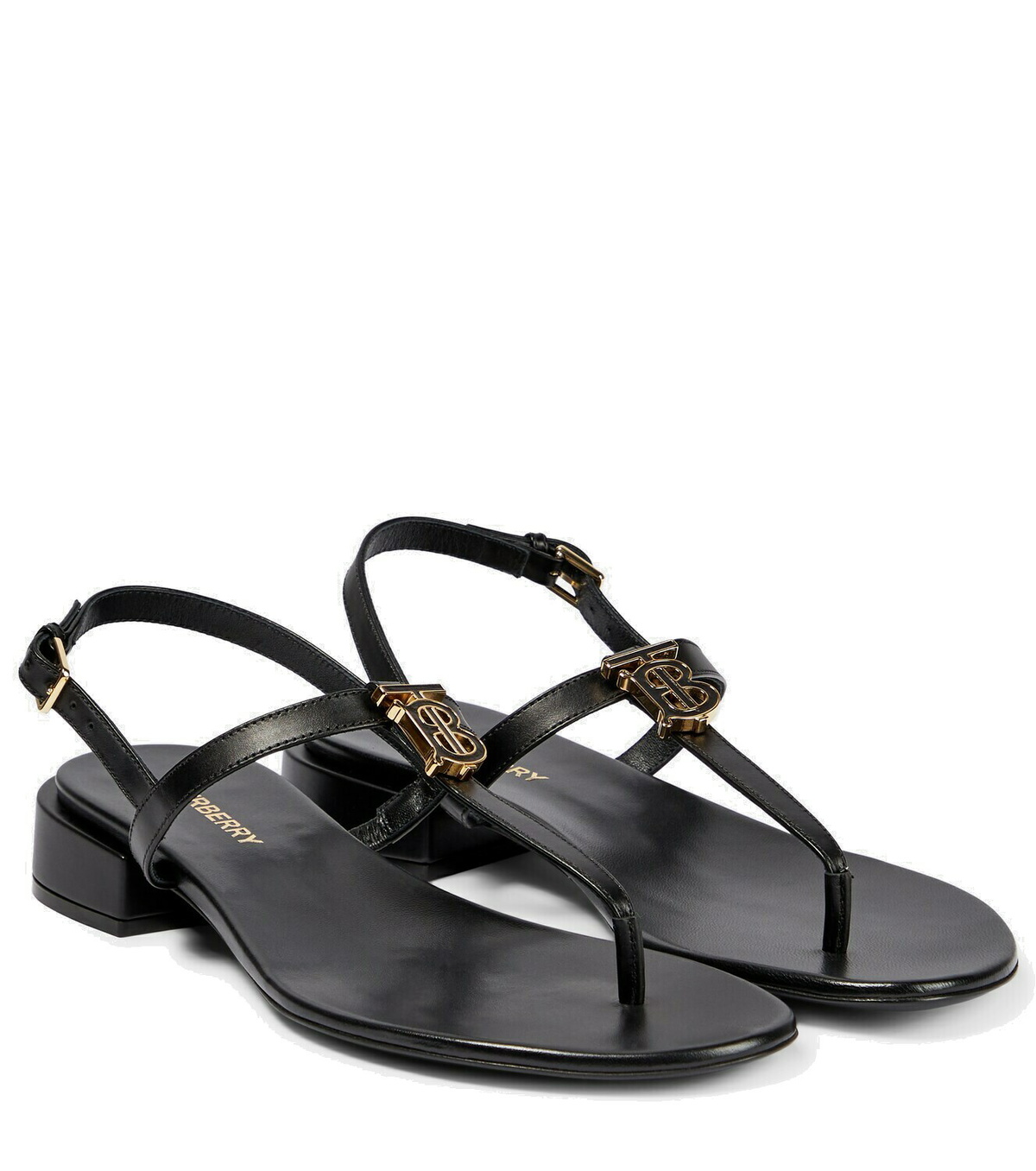 Burberry - Emily 20 leather thong sandals Burberry