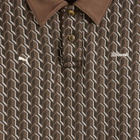 Puma x JJJJound T7 Long Sleeve Polo in Chocolate