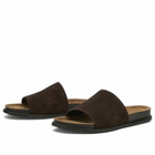 Vagabond Shoemakers Women's Effie Suede Slide Sandal in Java