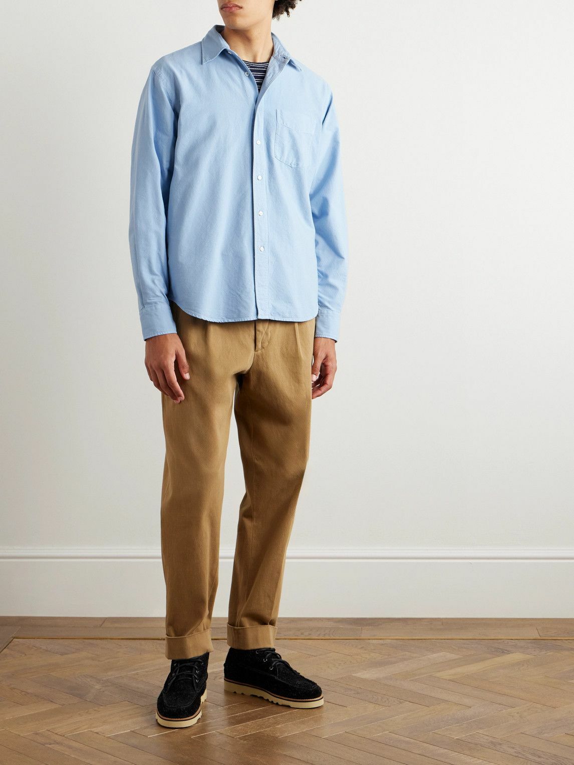 Aspesi - Cotton-Poplin Shirt - Blue