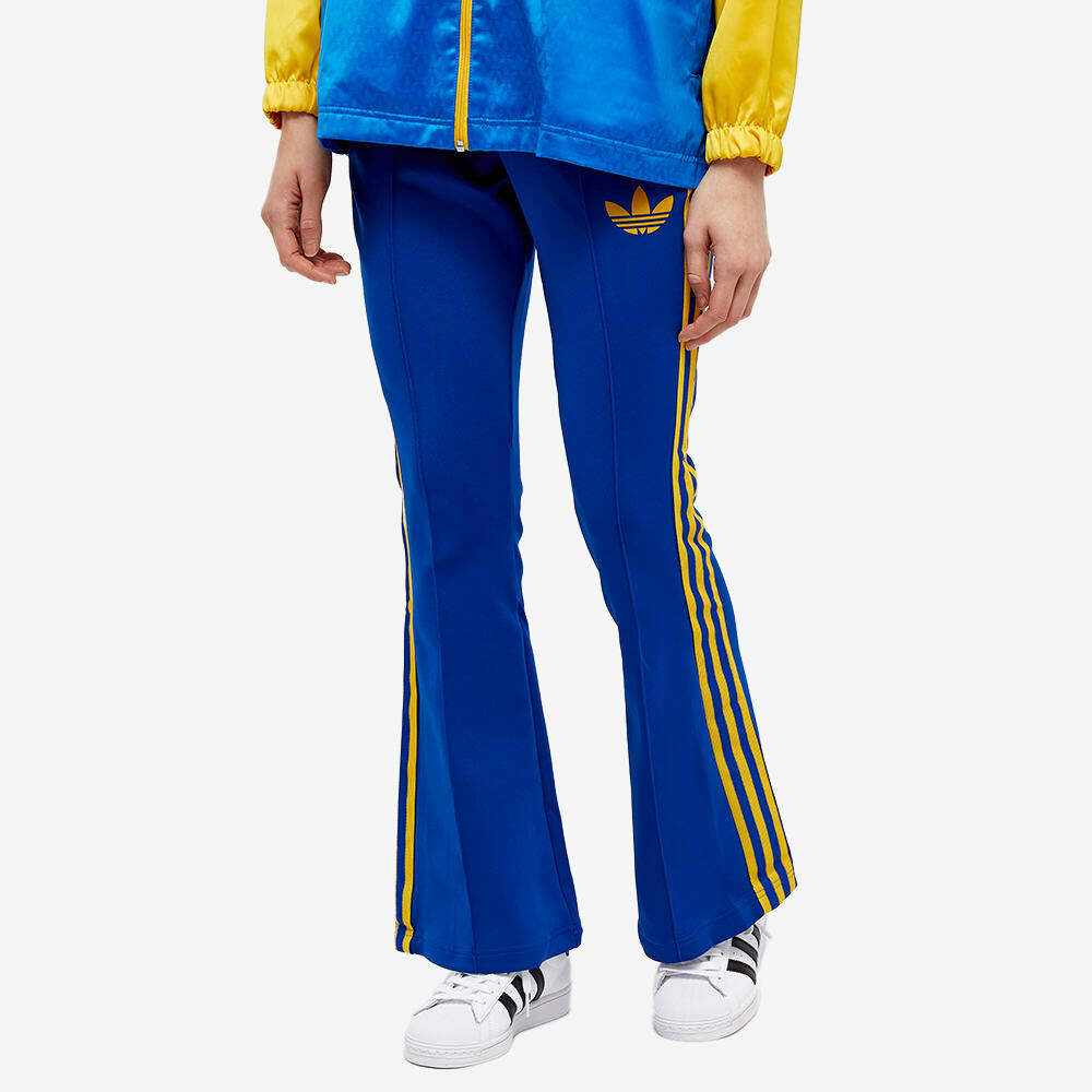 Adidas Women's Adicolor 70s Flared Track Pant in Collegiate Royal