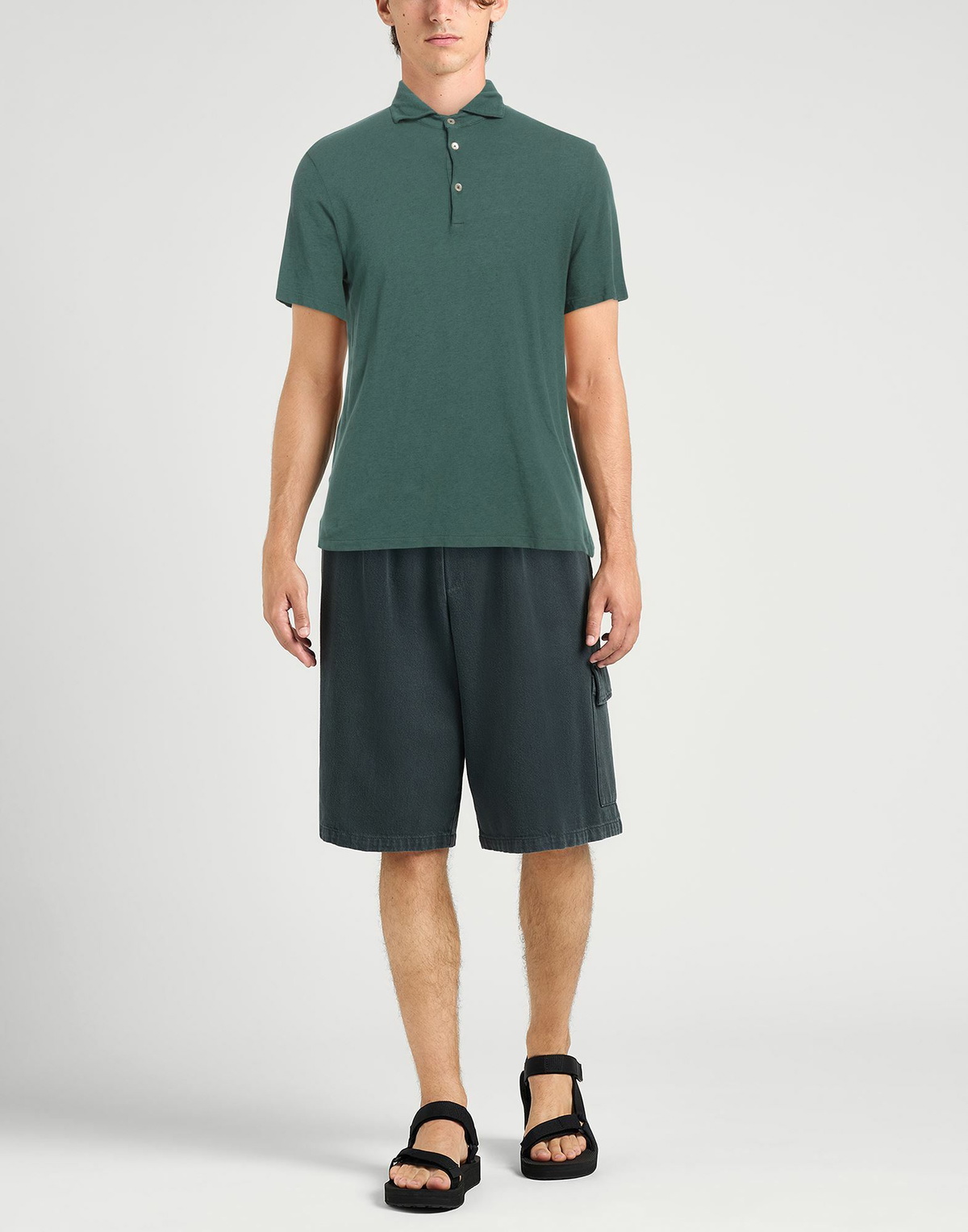 Boglioli Mens Polo shirt in Dark green