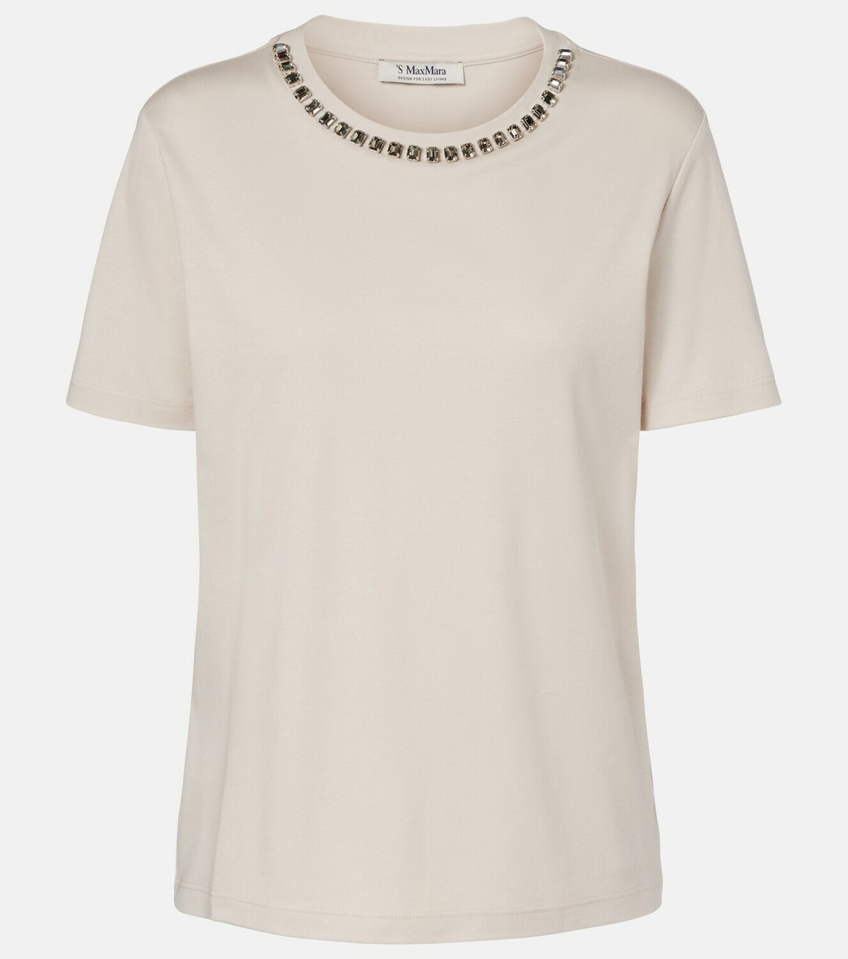 'S Max Mara Bingo embellished cotton-blend T-shirt