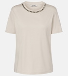 'S Max Mara Bingo embellished cotton-blend T-shirt