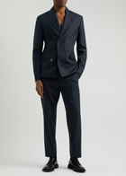 Jacquemus La Veste Melo Woven Blazer Navy