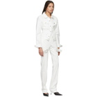 Kreist White Appliqued Denim Jacket
