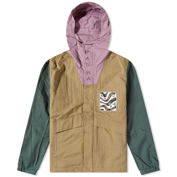 Photo: By Parra Men's Distorted Logo Jacket in Sand
