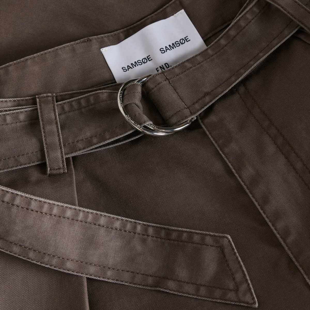 END. x Samsøe Samsøe Women's Saharlan Trousers in Overdyed Brown
