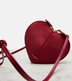 Alaïa Le Cœur suede shoulder bag