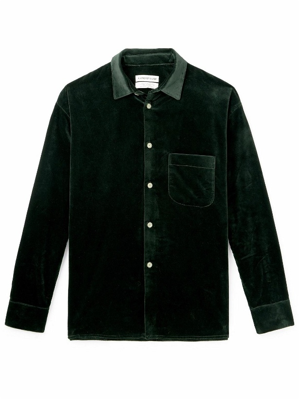 Photo: A Kind Of Guise - Gusto Cotton-Velvet Shirt - Green