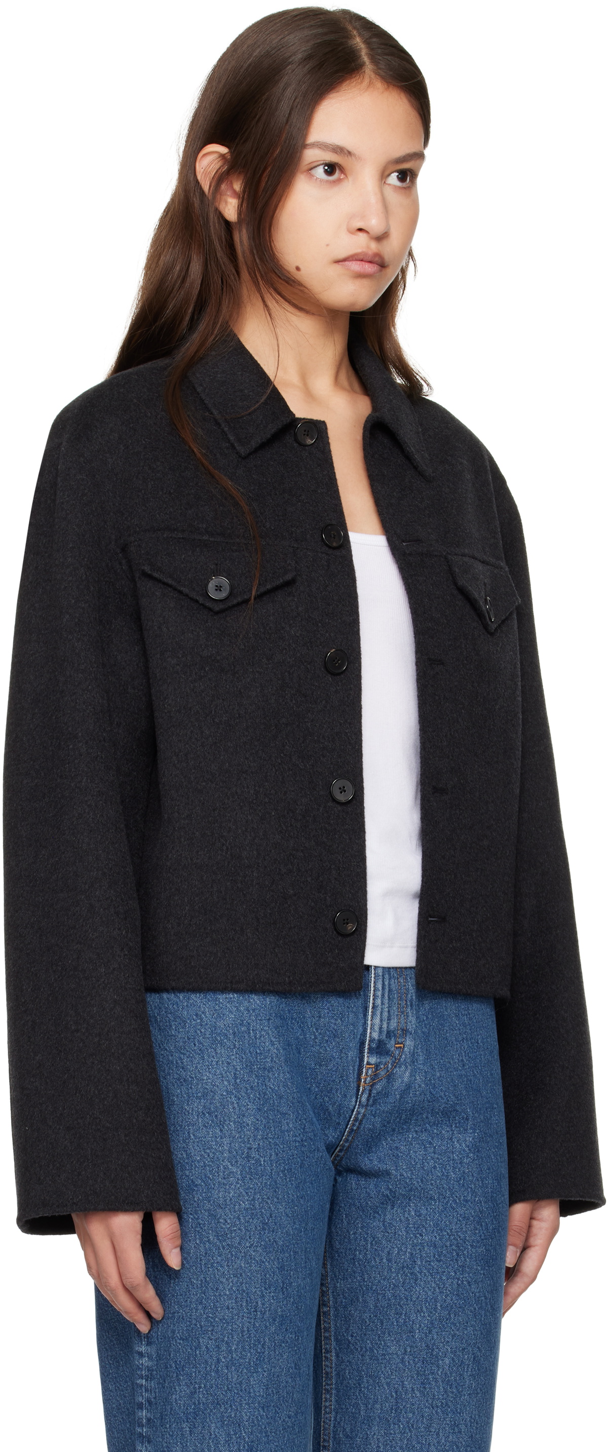【関税込み】Filippa K テーラードジャケット Oversize Denim Shirt - Midnight Blue | Filippa K