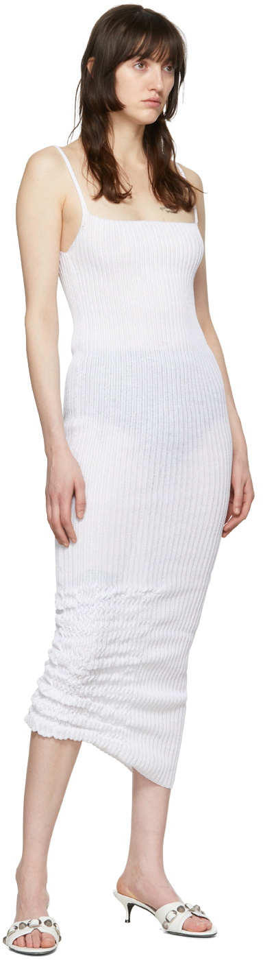 a. roege hove White Cotton Midi Dress