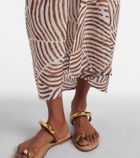 ViX Paula Hermanny Sasha printed cotton midi dress