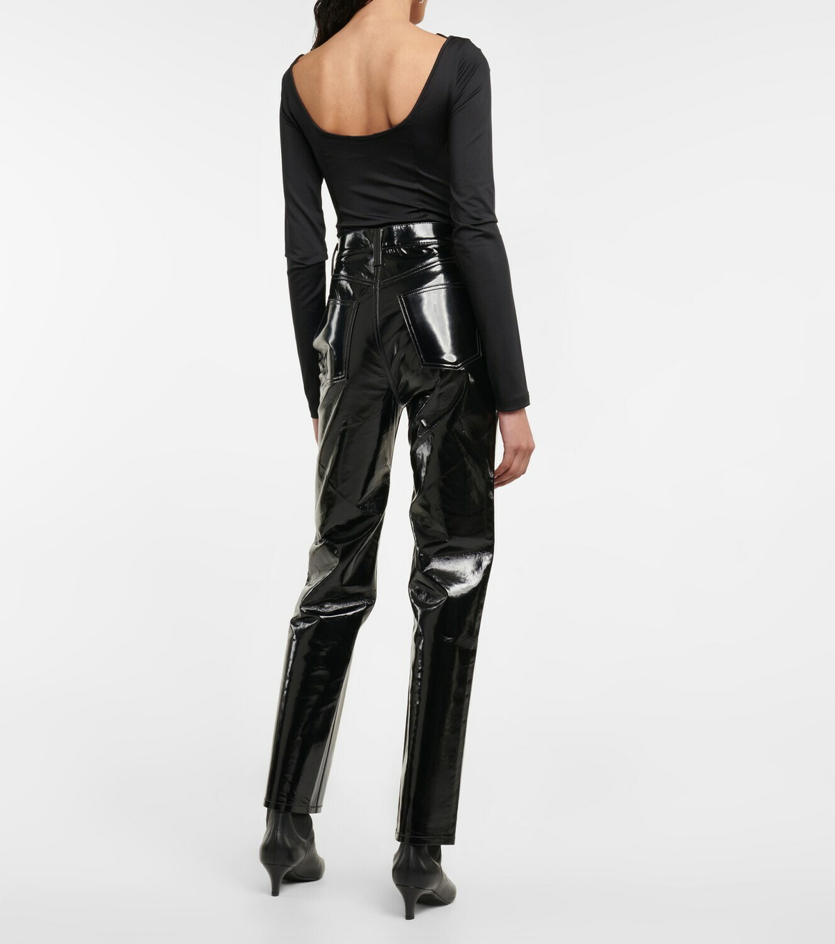 【関税込み】AGOLDE ブラック 90's Pinch Waist レザーパンツ AGOLDE Recycled Leather 90's Pinch Waist | Tula's Online