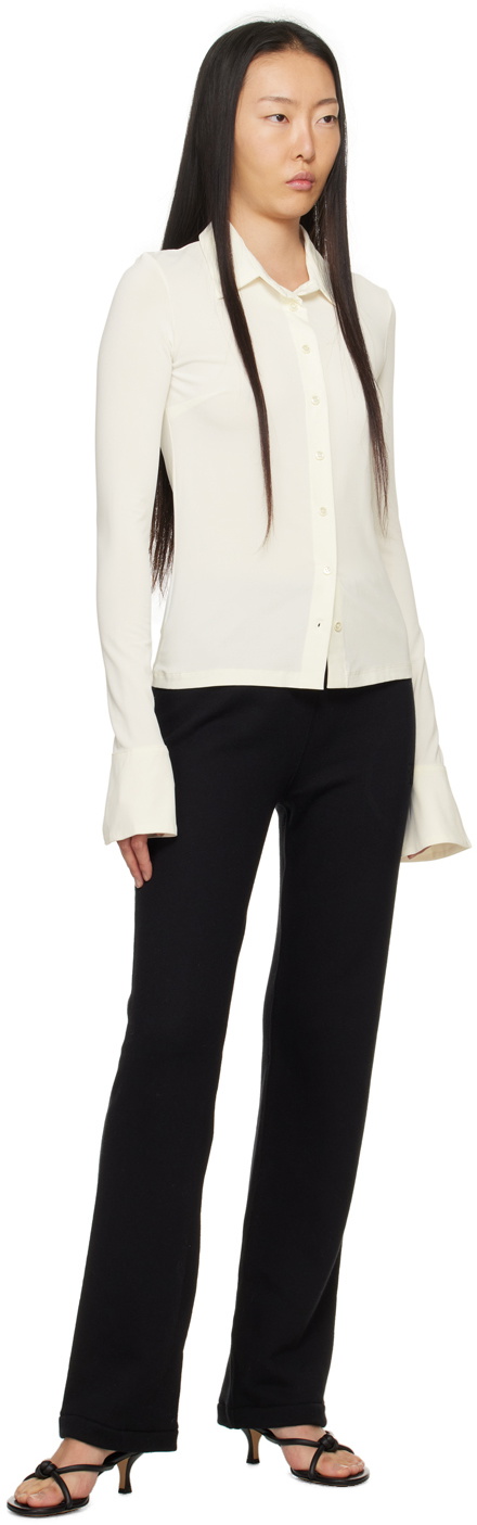 ÉTERNE Black Wide-Leg Lounge Pants