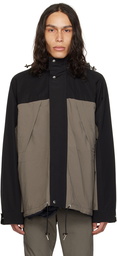 sacai Taupe Matte Reversible Jacket