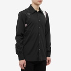 Alexander McQueen Men's Printed Harness Shirt in Black