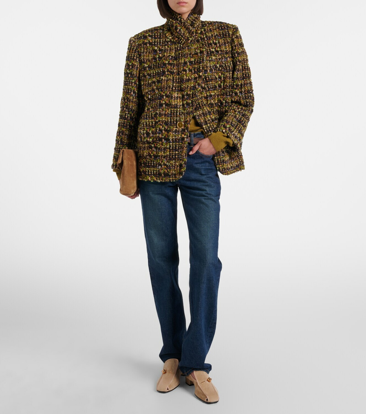 Herbert Levine Showtime suede loafer pumps