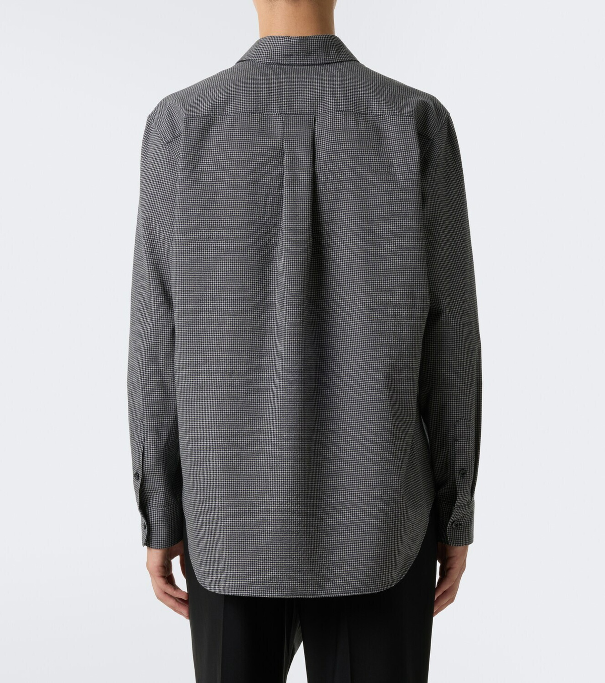 The Row Victor checked virgin wool shirt