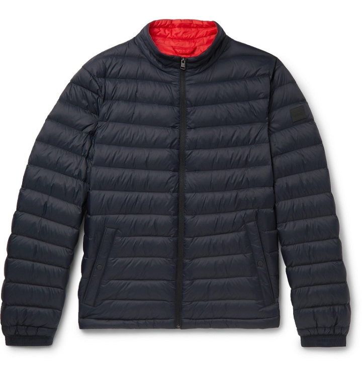Photo: Hugo Boss - Quilted Shell Down Jacket - Blue