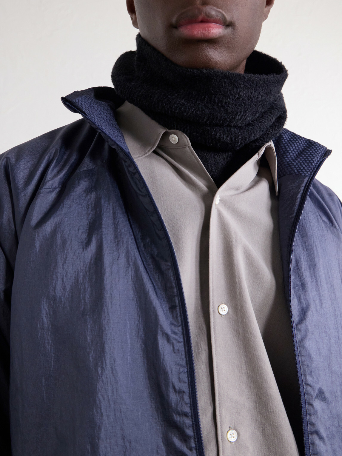 Goldwin - Wool-Fresco Shirt - Gray