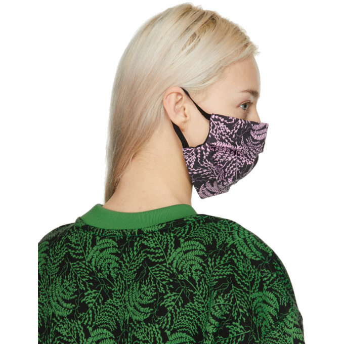 SSENSE WORKS SSENSE Exclusive Jeremy O. Harris Black and Pink Print Face Mask