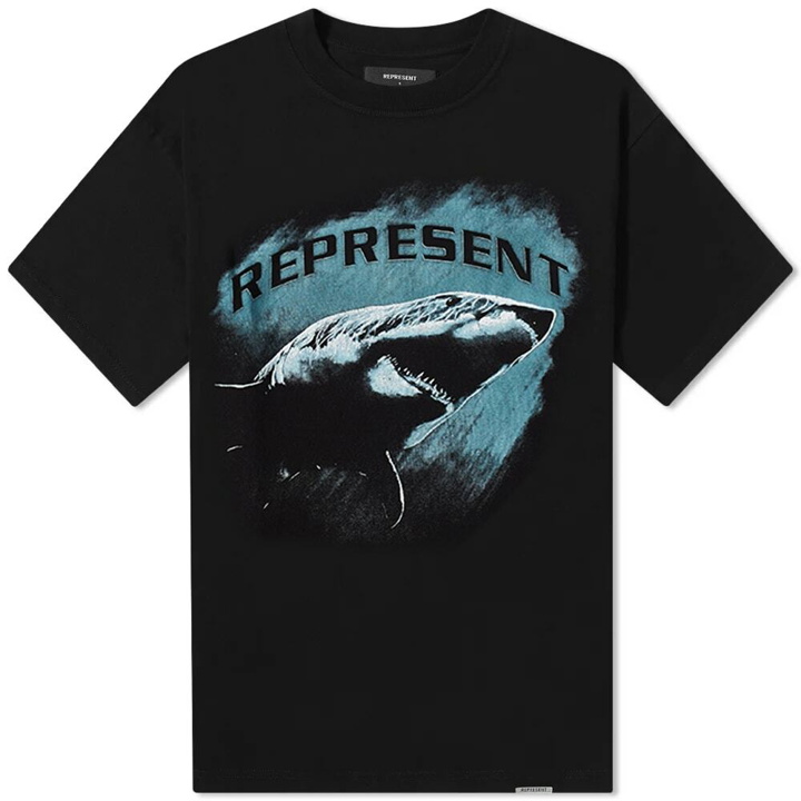 Photo: Represent Men's Shark T-Shirt in Jet Black