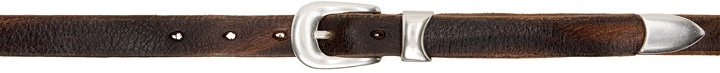 Photo: Our Legacy Brown Pin-Buckle Belt