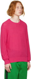 AMI Paris Pink Cotton Sweater