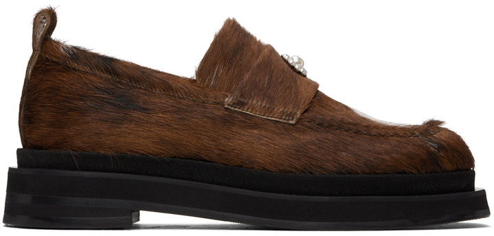 Photo: Simone Rocha Brown Heart Toe Platform Loafers