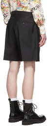 Dsquared2 Black Wool Shorts