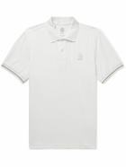 Bogner - Fion Slim-Fit Logo-Appliquéd Stretch-Cotton Piqué Polo Shirt - White