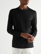 Brunello Cucinelli - Layered Cotton-Jersey T-Shirt - Black