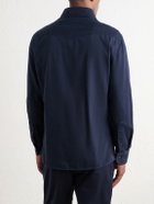 Brunello Cucinelli - Cotton-Canvas Western Shirt - Blue