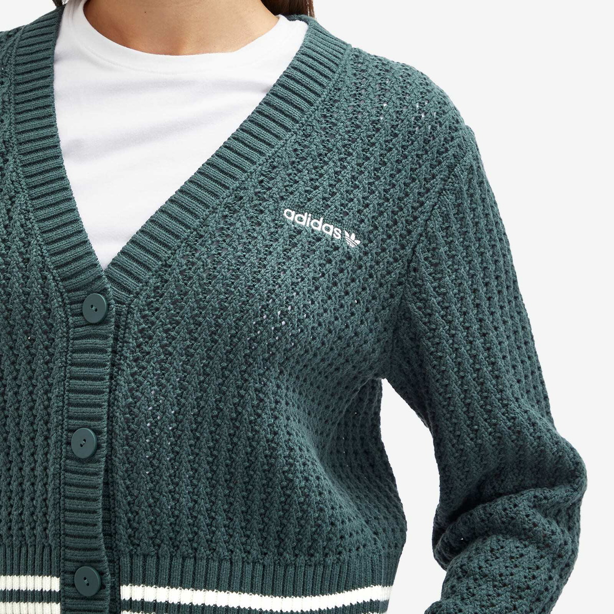 Adidas Women's Cardigan in Mineral Green adidas