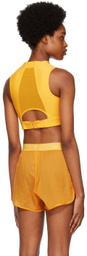 Outdoor Voices Yellow Zip Sport Bra