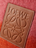 Loewe - Logo-Appliquéd Two-Tone Mohair-Blend Cushion