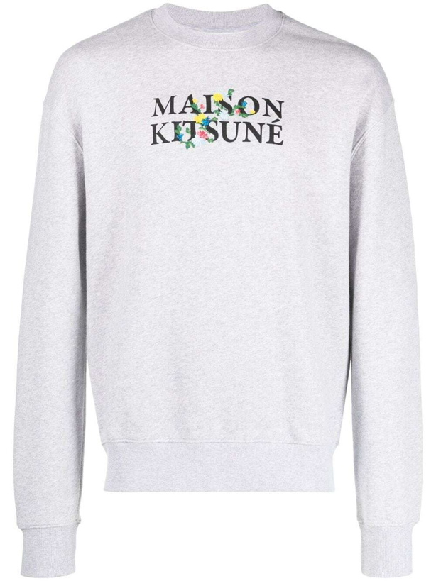 Photo: MAISON KITSUNE' - Logo Cotton Crewneck Sweashirt