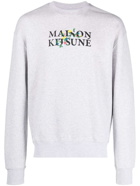 MAISON KITSUNE' - Logo Cotton Crewneck Sweashirt
